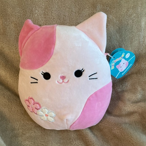 Squishmallows Other - 8” Roseanne Squishmallow Pink Sakura Flower Cat
